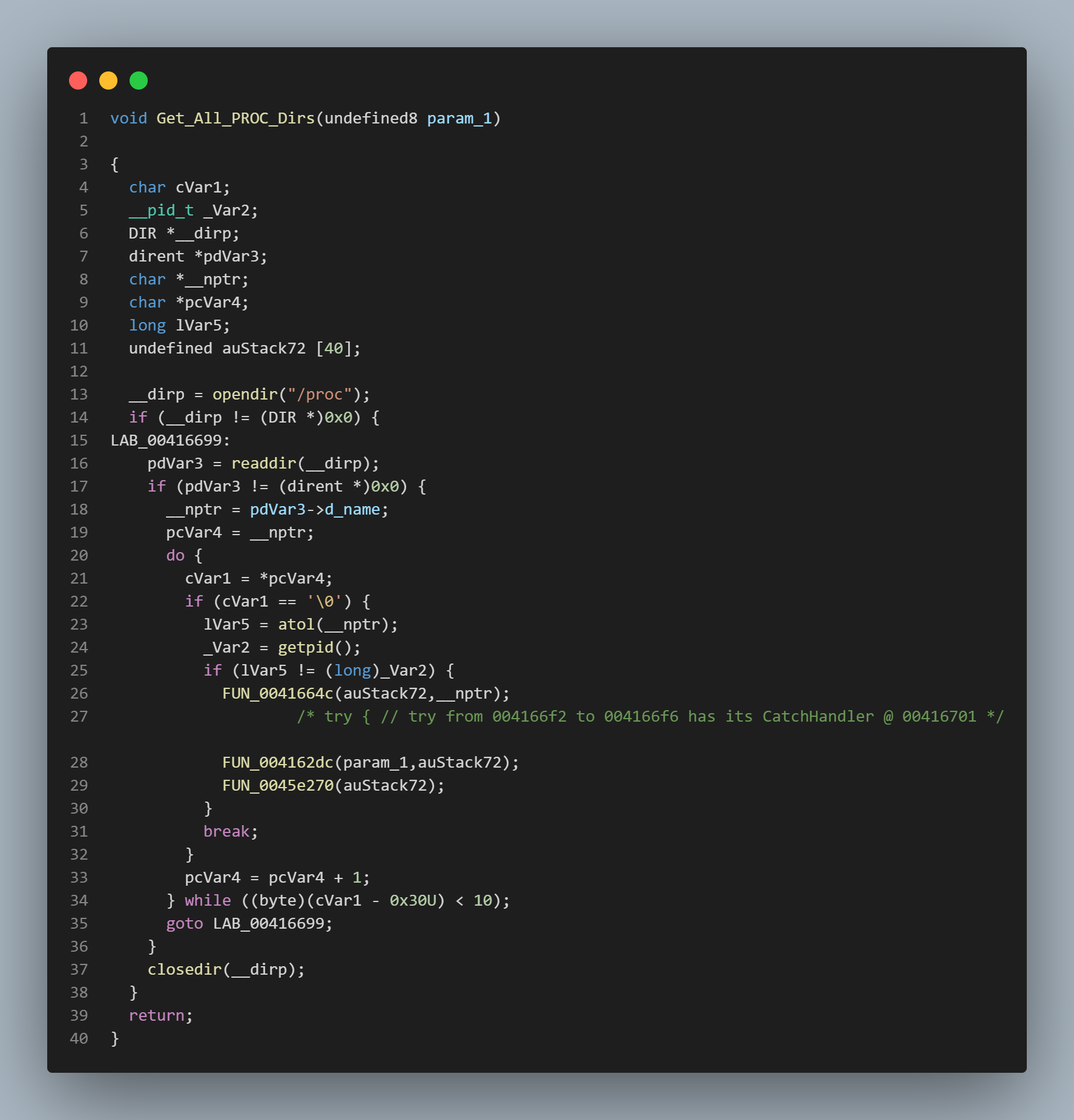 bible analyzer for linux virus